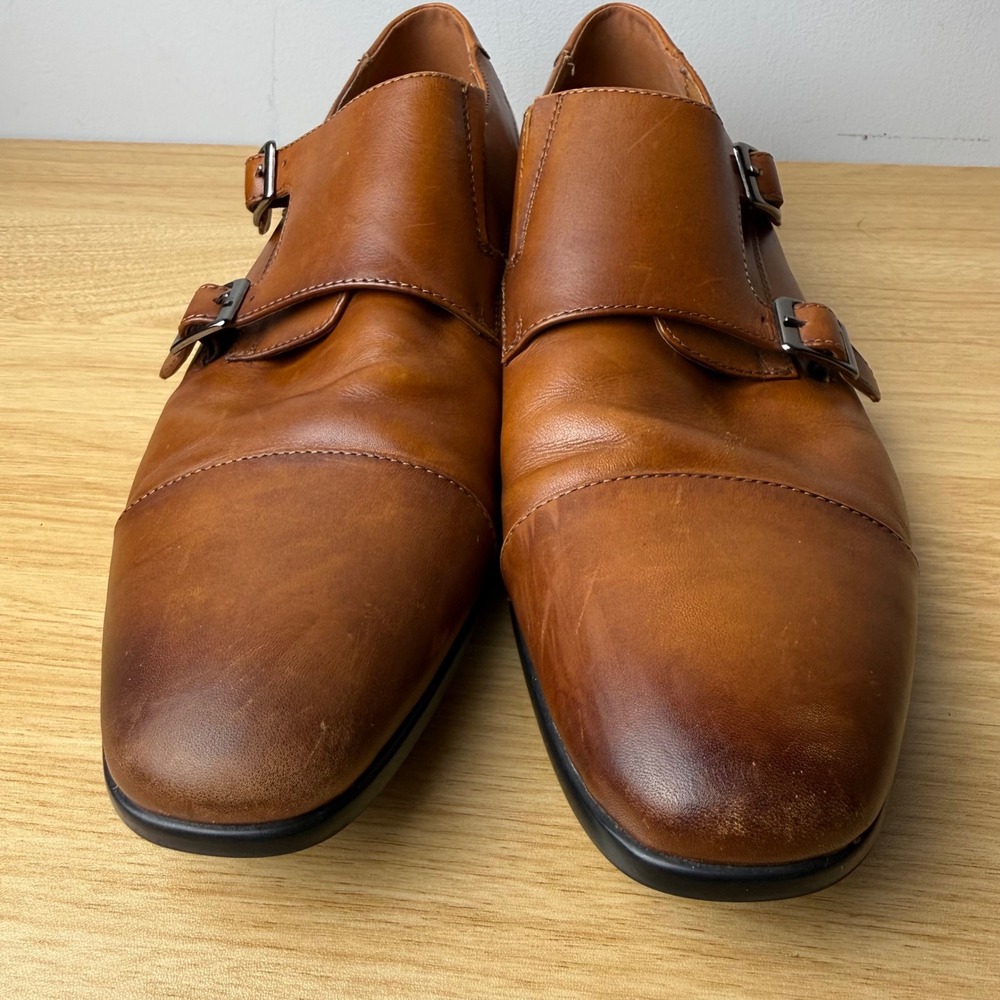 Aldo Men's Double Monk Strap Loafers in Brown